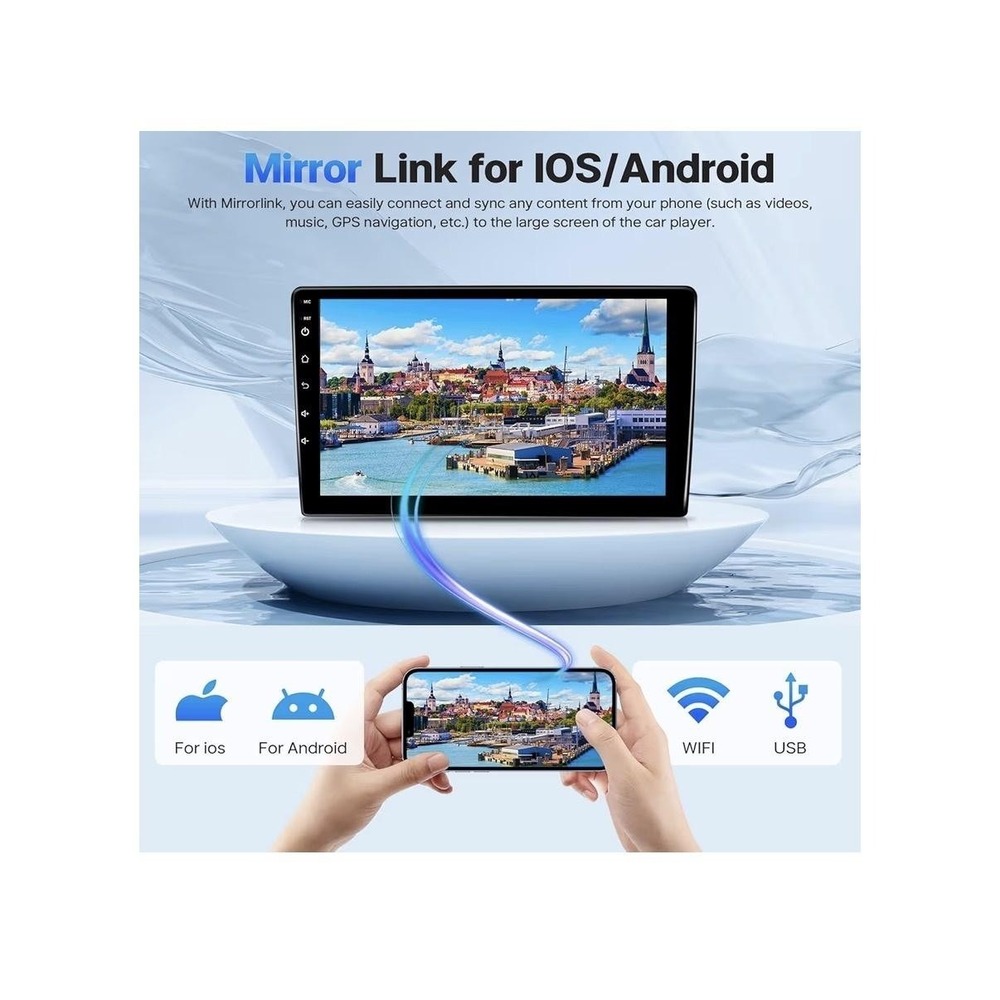 Leadfan 10.1in Android Car Stereo Nissan Sentra 2013-2019 CarPlay 2+32G WiFi - Picture 5 of 10